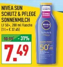 Sun Schutz & Pflege Sonnenmilch Angebote von Nivea bei Marktkauf Erftstadt für 7,49 €