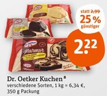 Kuchen Angebote von Dr. Oetker bei tegut Ansbach für 2,22 €
