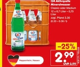 Aktuelles Mineralwasser Angebot bei Netto Marken-Discount in Mannheim ab 2,99 €