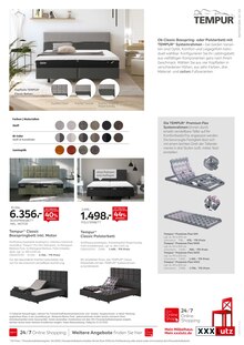 Boxspringbett im aktuellen XXXLutz Möbelhäuser Prospekt (Essen) Boxspringbett im XXXLutz Möbelhäuser Prospekt "DIE ZUKUNFT DES SCHLAFENS BEGINNT JETZT." mit 8 Seiten (Essen)