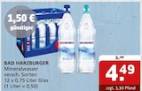 Mineralwasser im Angebot bei Getränke Quelle WVG in Halle Mineralwasser Angebote von Bad Harzburger bei Getränke Quelle WVG Halle für 4,49 €