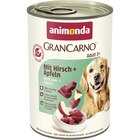 Animonda Dog Dose GranCarno Adult mit Hirsch + Äpfeln 400 g bei Zookauf im Jessen Prospekt für 1,49 €