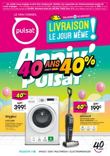 Catalogue Pulsat de la semaine "Anniv'Pulsat" avec 1 pages, valide du 19/05/2025 au 21/06/2025 pour Montauban et alentours Prospectus Pulsat de la semaine "Anniv'Pulsat" avec 1 pages, valide du 19/05/2025 au 21/06/2025 pour Montauban et alentours