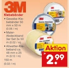 Gewebe-Klebebänder bei Netto Marken-Discount im Prospekt "" für 2,99 €
