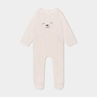 Pyjama dors-bien avec effet velours creme bébé dans le catalogue La Halle