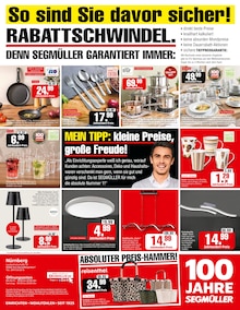 Tasche im aktuellen Segmüller Prospekt (Nürnberg) Tasche im Segmüller Prospekt "Wie geschenkt - 100 Jahre Segmüller" mit 6 Seiten (Nürnberg)