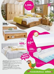 Matratze im aktuellen mömax Prospekt (Augsburg) Matratze im mömax Prospekt "Bei dir liegt Sparen im Trend?" mit 16 Seiten (Augsburg)