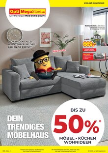 Opti-Megastore Prospekt Dein trendiges Möbelhaus mit  Seiten in Allmersbach (Tal) und Umgebung