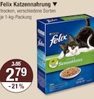 Katzennahrung im V-Markt Prospekt Katzennahrung von Felix im aktuellen V-Markt Prospekt für 2,79 €