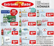 Bier im Getränke Oase Prospekt "Aktuelle Angebote" mit 1 Seiten (Soest)
