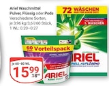 Waschmittel Pulver Angebote von Ariel bei GLOBUS Maintal für 15,99 €