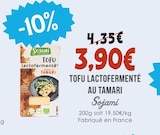 Tofu lactofermenté au tamari - SOJAMI dans le catalogue Naturalia