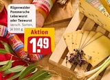 Pommersche Leberwurst im Angebot bei REWE in Velbert Pommersche Leberwurst Angebote von Rügenwalder bei REWE Velbert für 1,49 €