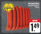 Hot Salami Sticks Angebote von Von Herzen Regional bei EDEKA Ansbach für 1,49 €