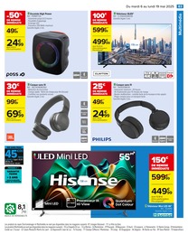 Prix et réduction Casque Sans Fil dans le prospectus Carrefour en cours Offre Casque Sans Fil dans le catalogue Carrefour du moment à la page 85