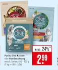Katzen- oder Hundenahrung im Angebot bei Marktkauf in Schorndorf Katzen- oder Hundenahrung Angebote von Purina One bei Marktkauf Schorndorf für 2,99 €