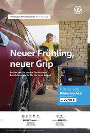 Aktueller Volkswagen Werkstatt & Auto Prospekt in Lauterach und Umgebung, "Neuer Frühling, neuer Grip" mit 1 Seite, 01.03.2025 - 31.05.2025