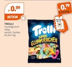 Saure Glühwürmchen Angebote von Trolli bei Müller Homburg für 0,79 €