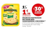 Fromage pasteurisé en tranches L'Original - Leerdammer - Super U à Marseille Fromage pasteurisé en tranches L'Original - Leerdammer en promo chez Super U Marseille à 1,38 €