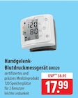 Aktuelles MediSANA Handgelenk-Blutdruckmessgerät BW320 Angebot bei famila Nordost in Lübeck ab 17,99 €