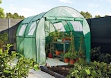 Serre tunnel 6 m² vert L. 300 x l. 200 x H. 200 cm en promo chez Castorama Yerres à 99,90 €