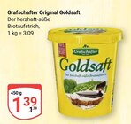 Original Goldsaft im Angebot bei GLOBUS in Gießen Original Goldsaft Angebote von Grafschafter bei GLOBUS Gießen für 1,39 €