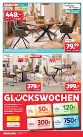 Esstisch im Segmüller Prospekt in Weinheim Aktueller Segmüller Prospekt mit Esstisch, "Zum Glück gibt’s Segmüller - Glückswochen", Seite 6