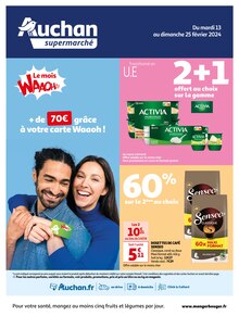 Prospectus Auchan Supermarché de la semaine "Auchan supermarché" avec 1 pages, valide du 13/02/2024 au 25/02/2024 pour Limeil-Brévannes et alentours