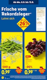 Weintrauben im Lidl Prospekt LIDL LOHNT SICH auf S. 2