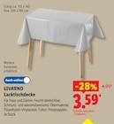 Lacktischdecke Angebote von LIVARNO bei Lidl Mainz für 3,59 €