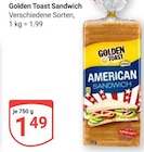 American Sandwich Angebote von Golden Toast bei GLOBUS Bensheim für 1,49 €