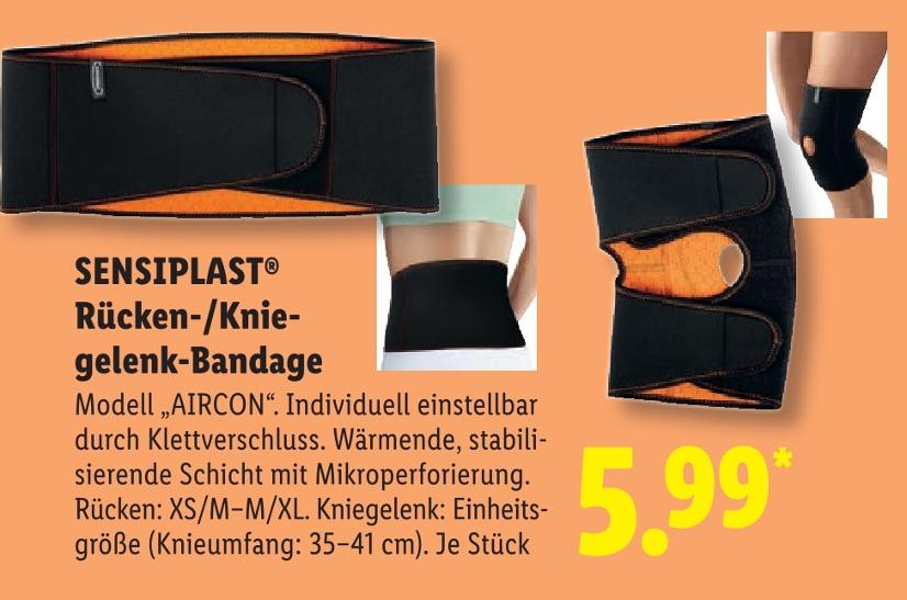 Rücken-/Kniegelenk-Bandage