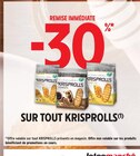 -30% remise immédiate sur tout KRISPOLLS - Krisprolls dans le catalogue Intermarché Express