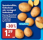 Speisekartoffeln, festkochend oder vorwiegend festkochend Angebote bei ALDI SÜD Nürtingen für 1,39 €