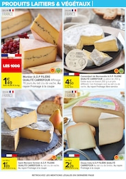 Prix et réduction Morbier dans le prospectus Carrefour en cours Offre Morbier dans le catalogue Carrefour du moment à la page 13