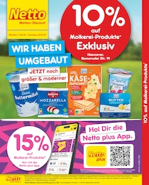 Netto Marken-Discount Prospekt für Hannover: "10% auf Molkerei-Produkte", 2 Seiten, 17.08.2026 - 22.08.2026