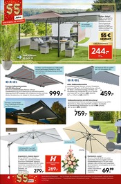 Aktueller Hellweg Prospekt mit Sonnensegel, "Entspannt sparen", Seite 4