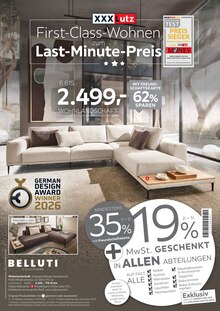 Sitzmöbel im XXXLutz Prospekt "First-Class-Wohnen zum Last-Minute-Preis" mit 24 Seiten (Solingen (Klingenstadt))