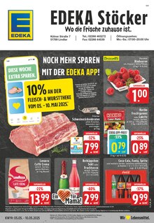 EDEKA Prospekt der Woche "Aktuelle Angebote" Seite 1, 05.05.2025 bis 10.05.2025 für Engelskirchen Aktueller EDEKA Prospekt "Aktuelle Angebote" Seite 1 von 24 Seiten für Engelskirchen