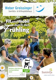 Weber Greissinger GmbH & Co. KG Sanitäts- und Orthopädiehaus Prospekt für Heilbronn: "Fit und mobil durch den Frühling", 6 Seiten, 13.03.2025 - 31.05.2025