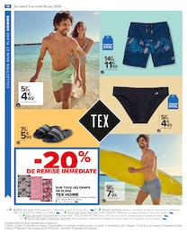 Prix et réduction Slip Homme dans le prospectus Carrefour en cours Offre Slip Homme dans le catalogue Carrefour du moment à la page 16