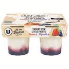 Yaourts sur lit de fruits - U DE NOS REGIONS - Super U à Annemasse Yaourts sur lit de fruits - U DE NOS REGIONS en promo chez Super U Annemasse à 1,91 €