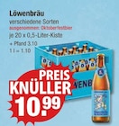 verschiedene Sorten von Löwenbräu im aktuellen V-Markt Prospekt für 10,99 €