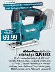 RHG Baucentrum - Akku-Pendelhub-stichsäge DJV186Z Angebot im Prospekt Akku-Pendelhub-stichsäge DJV186Z bei RHG Baucentrum im Prospekt "" für 83,29 €
