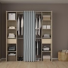 Promo Kit dressing 2 colonnes réversibles avec rideau Komet II décor chêne clair H. 200,4 x L. 180 x p. 50,3 cm à 99,00 € dans le catalogue Castorama à Vitrolles