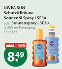 Nivea im V-Markt Prospekt Schutz&Bräune Sonnenöl Spray LSF30 von NIVEA SUN im aktuellen V-Markt Prospekt für 8,49 €