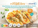 Aiguillettes de poulet à la moutarde et au citron, écrasée de pommes de terre et de carottes - PICARD dans le catalogue Picard