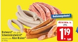 Bratwurst roh, grob von  im aktuellen EDEKA Prospekt für 1,19 €
