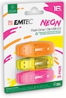 PACK DE 3 CLES USB NEON - EMTEC - Intermarché Super à Thonon-les-Bains PACK DE 3 CLES USB NEON - EMTEC en promo chez Intermarché Super Thonon-les-Bains à 19,99 €