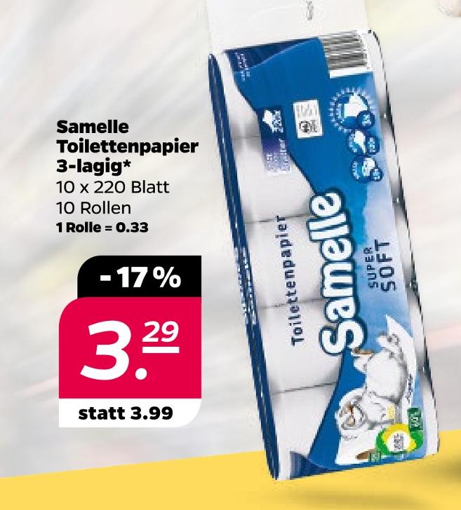 Toilettenpapier 3-lagig